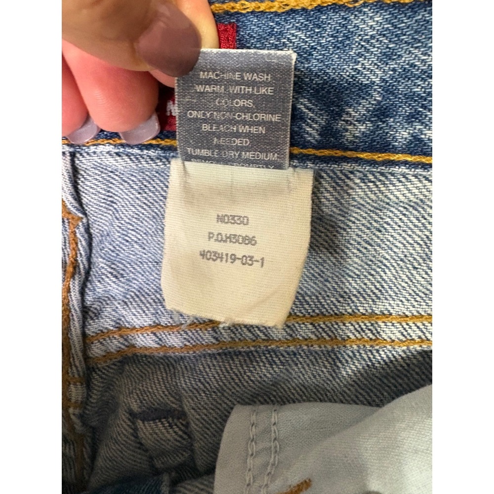 Old Navy Y2K Blue Jeans Womens 6 Regular Slim Straight High Rise Medium Wash - Picture 9 of 12